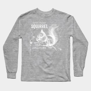 Spirit animal - Squirrel white Long Sleeve T-Shirt